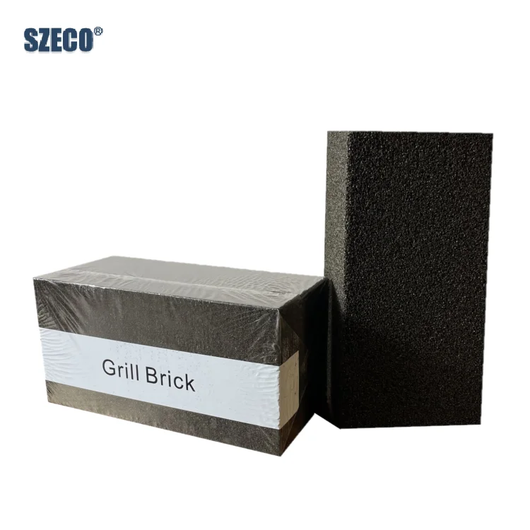 OEM Foam cellular Glass Cleaning Bricks can effectively clean a restaurant flat top pot grill or grill pan
