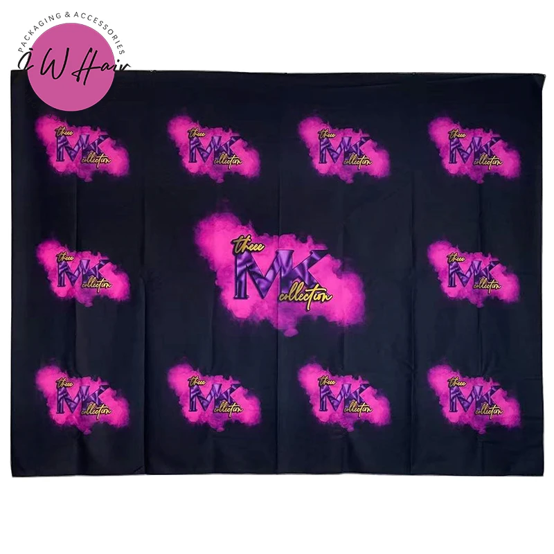 100% Pure Cotton Reusable Photographic backdrop Custom Background For Hair Salon Model