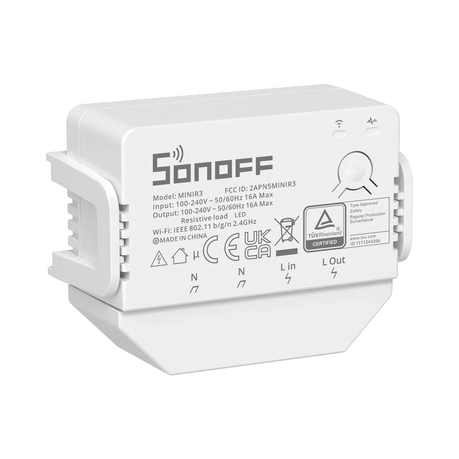 sonoff mini r2 updated version sonoff Mini R3 wifi switch 16A 3500W No Neutral Wire Required smart life wifi switch