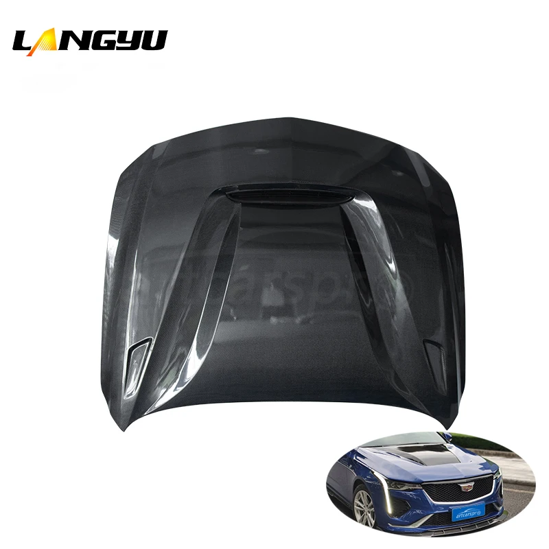 Car Accessories&Parts GTS Style Carbon Fiber CT4 Engine Hood Car Bonnet For Cadillac CT4 2020+