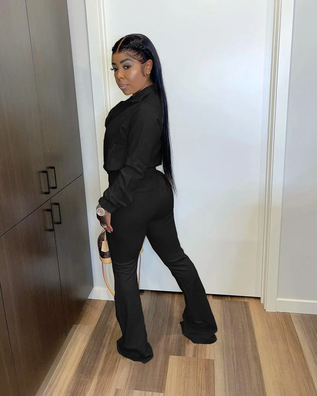 New Arrival Fashion Women Clothes Solid Color Long Sleeve Sweatshirt and Pants Set Ladies Casual Tracksuit Custom Logo Casual