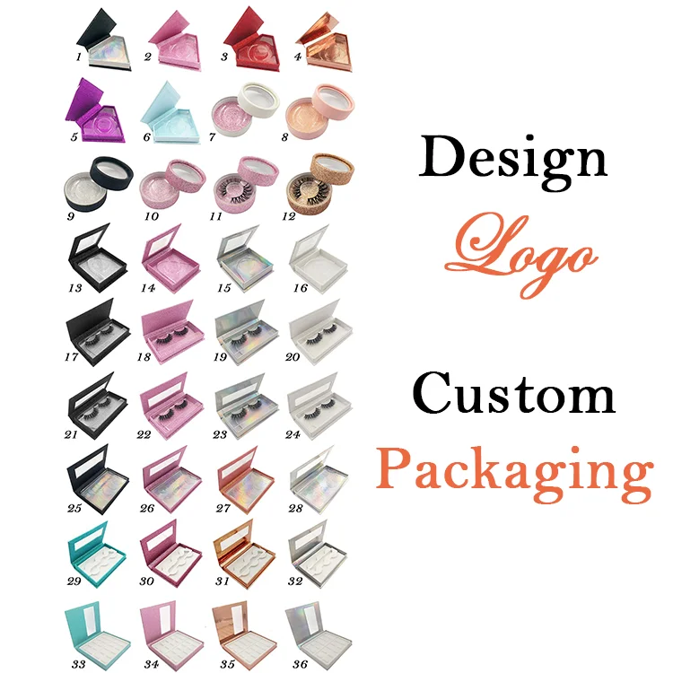 Cheap personalized empty 3d mink eyelash packaging custom eco friendly circle glitter rainbow 25mm silk eyelash packaging