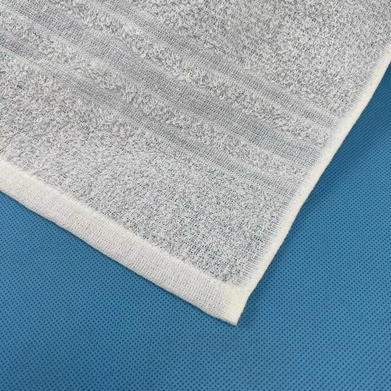 Disposable cotton terry hand face towel for gym sports for hospital beauty salon