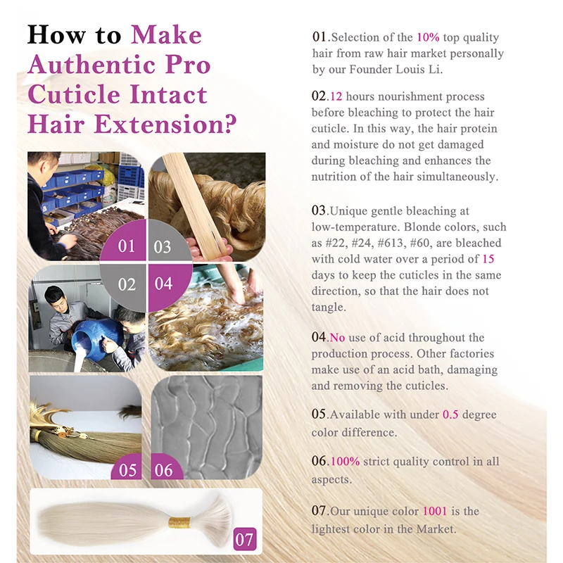 cuticle align flat cuticle remy aligned keratin u  i tip  double drawn hair human extensions