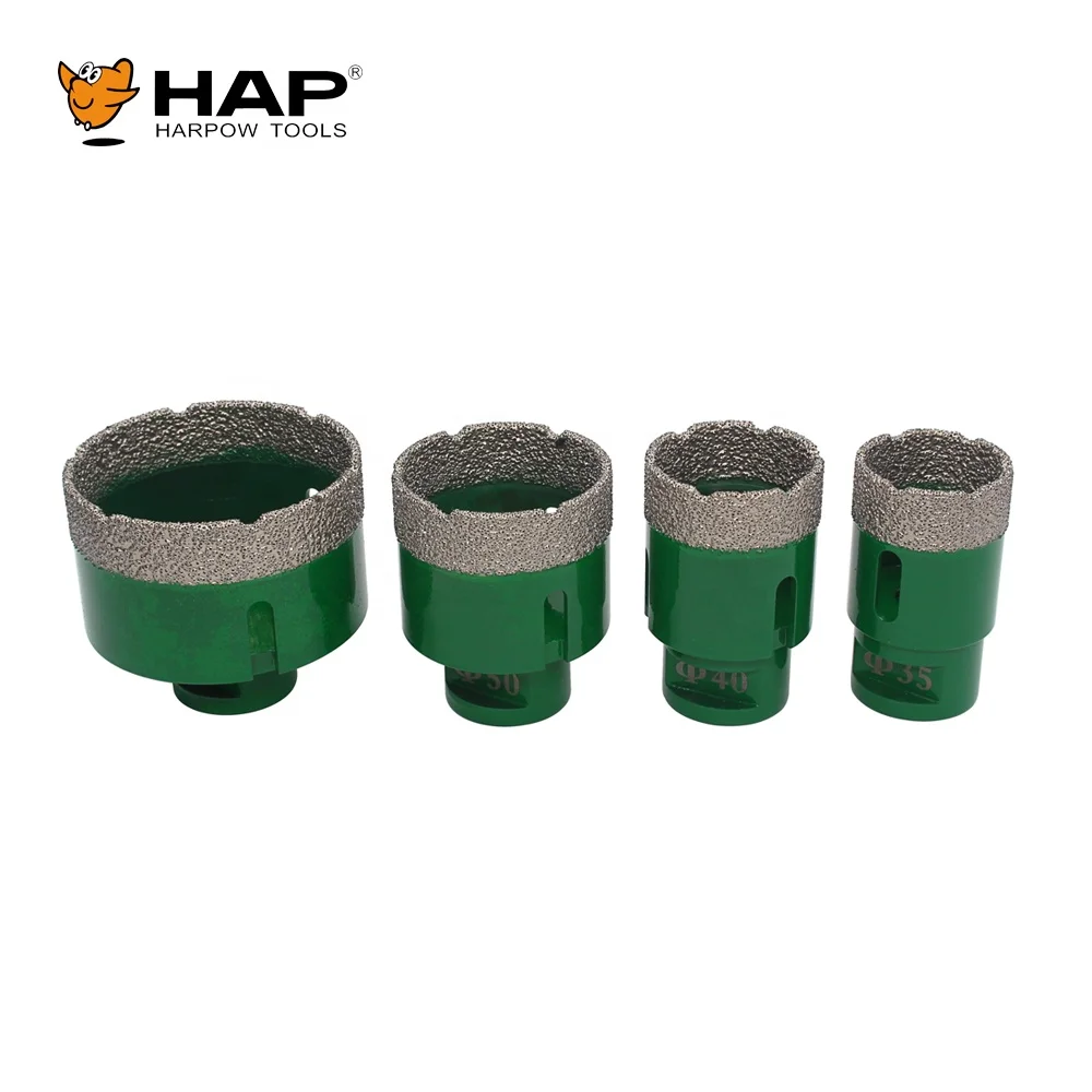 Hole Drilling Kit 4PCS Diamond Core Drill Bit Kit In Aluminium Case For Brick Wall Asphalt Reinforced Concrete