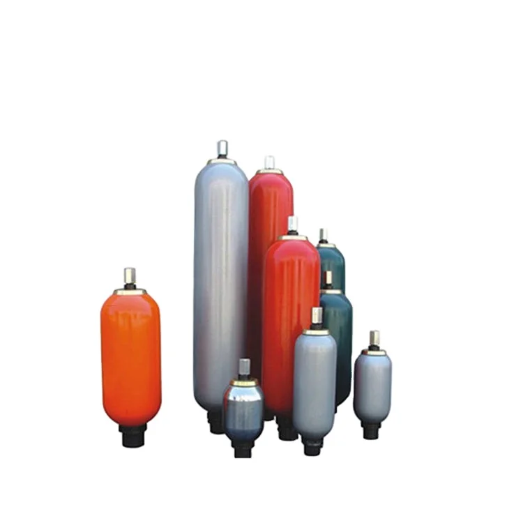 NXQ Series Hydraulic Bladder Accumulators Threaded Flanged Connection Metal Packaging Sizes 200/180/160/150/125/100/80/63 Models