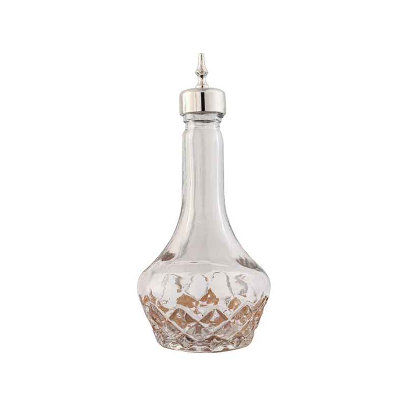 Hot Sale Glass Bitter Bottle  Barware Tool Bartender Kit absinthe Essence  medicinal wine Bottle with Lid