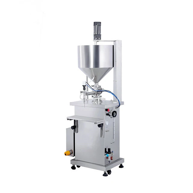 Automatic Cosmetic Shea Butter Heating Mixing Custard High Viscosity Jar Paste Bottle Filling Machine