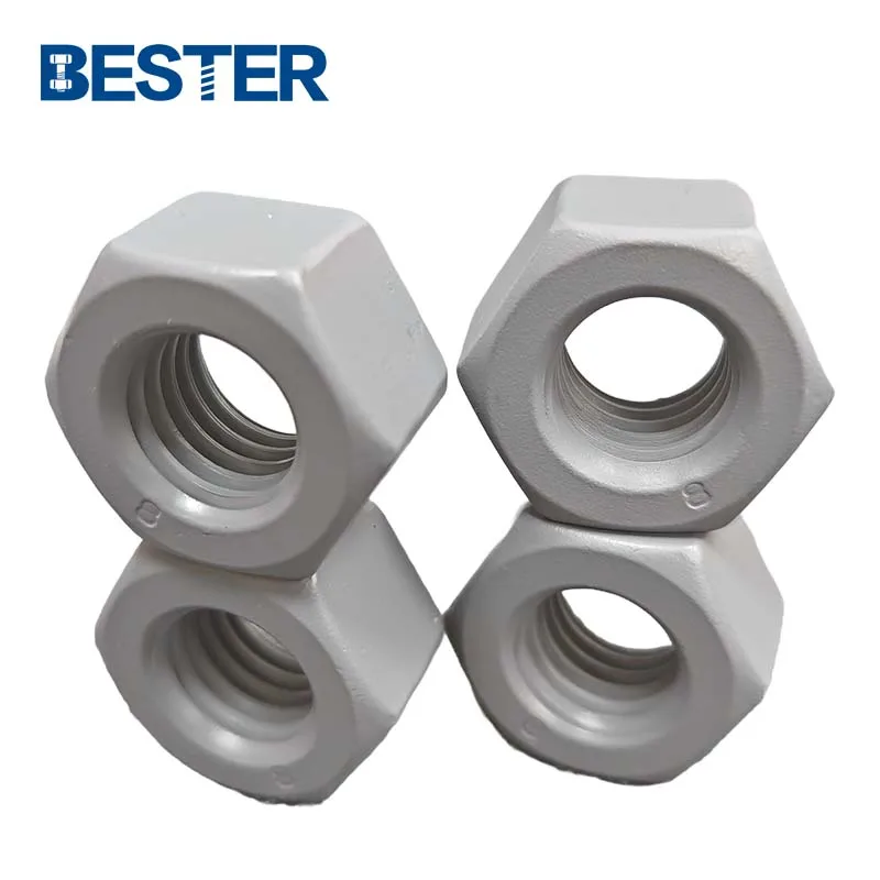 Manufacturer directly PTFE Fluorocarbon Xylan Coating Threaded ASTM A194 grade B8 hexagonal nuts