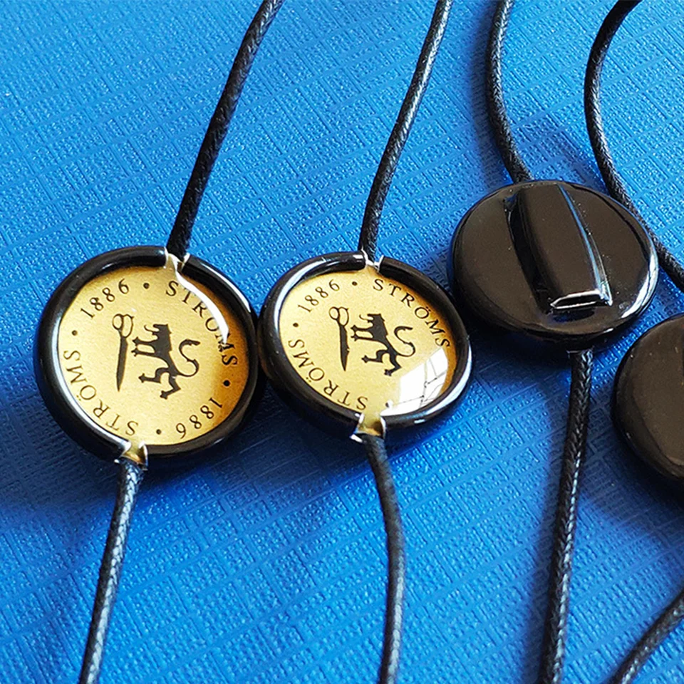 Custom logo patterns texts Exquisite glue tag rope varieties of technologies  clothing hangtag Polyester slings Wax Rope Ribbon