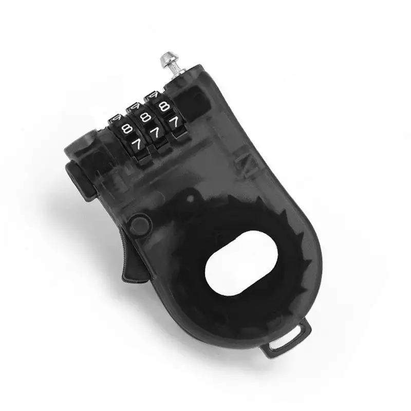 Cute Portable 3 Digit Combination Lock with Retractable Wire for Motorcycle Helmet/Suitcase/Backpack/Laptop