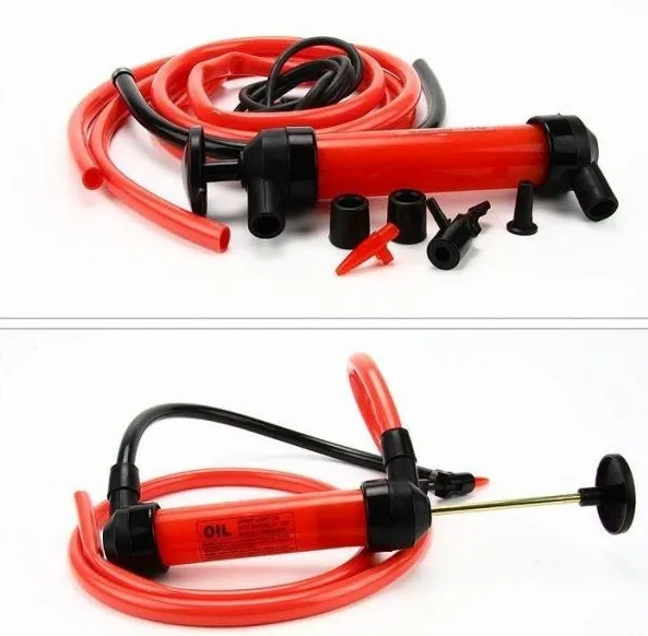 Portable Oil Pump Hand Multi-Use Siphon Tube Car Hose Liquid Gas Transfer Sucker Suction Inflatable Pump