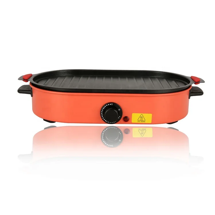 Multifunction Indoor Smokeless  Electric Pan Griddle Table Smokeless Electric Grill Electric Teppanyaki Bbq Grill