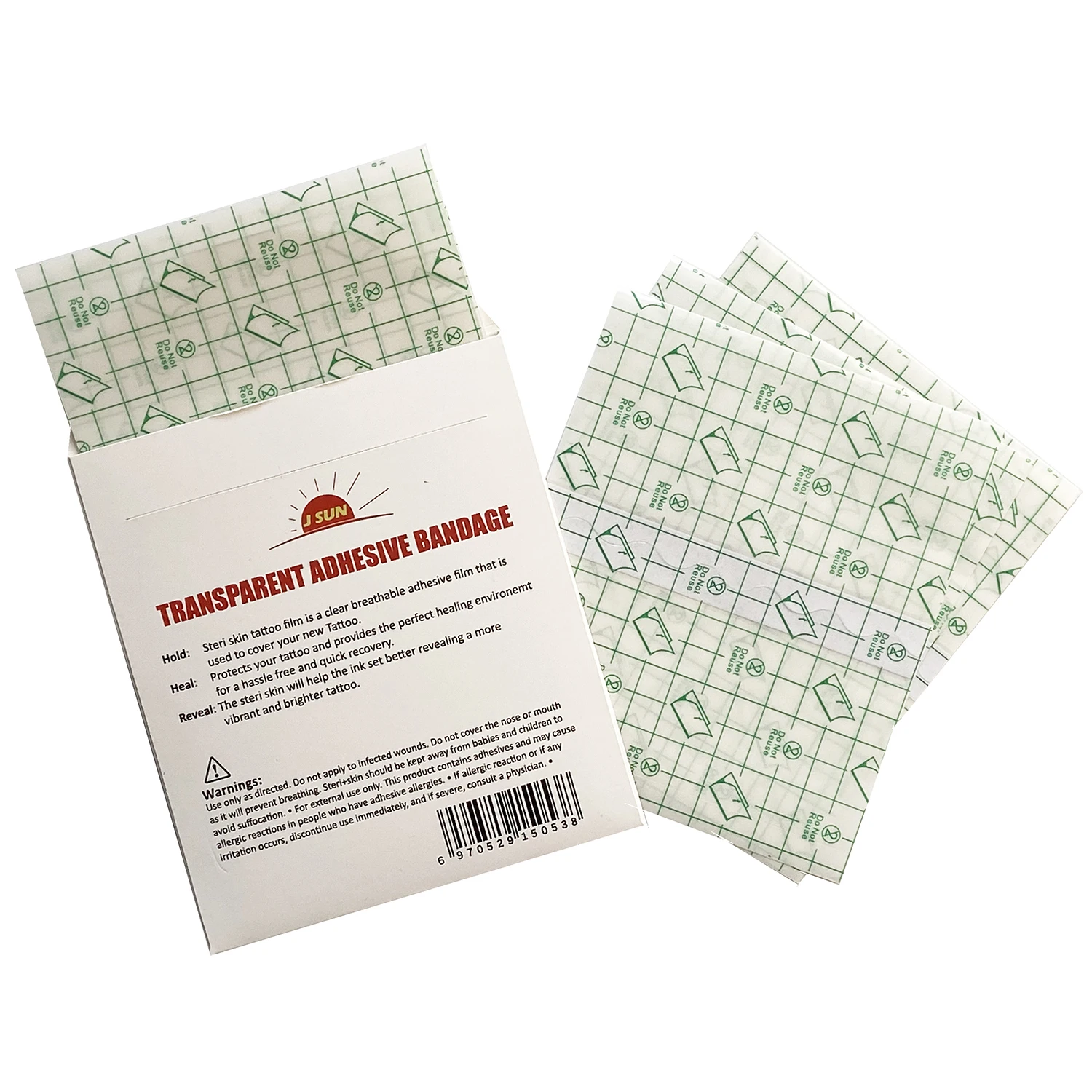 Transparent Film PU Dressing Waterproof Tattoo film Care Bandages Healing Protective Wound Aftercare Second Skin