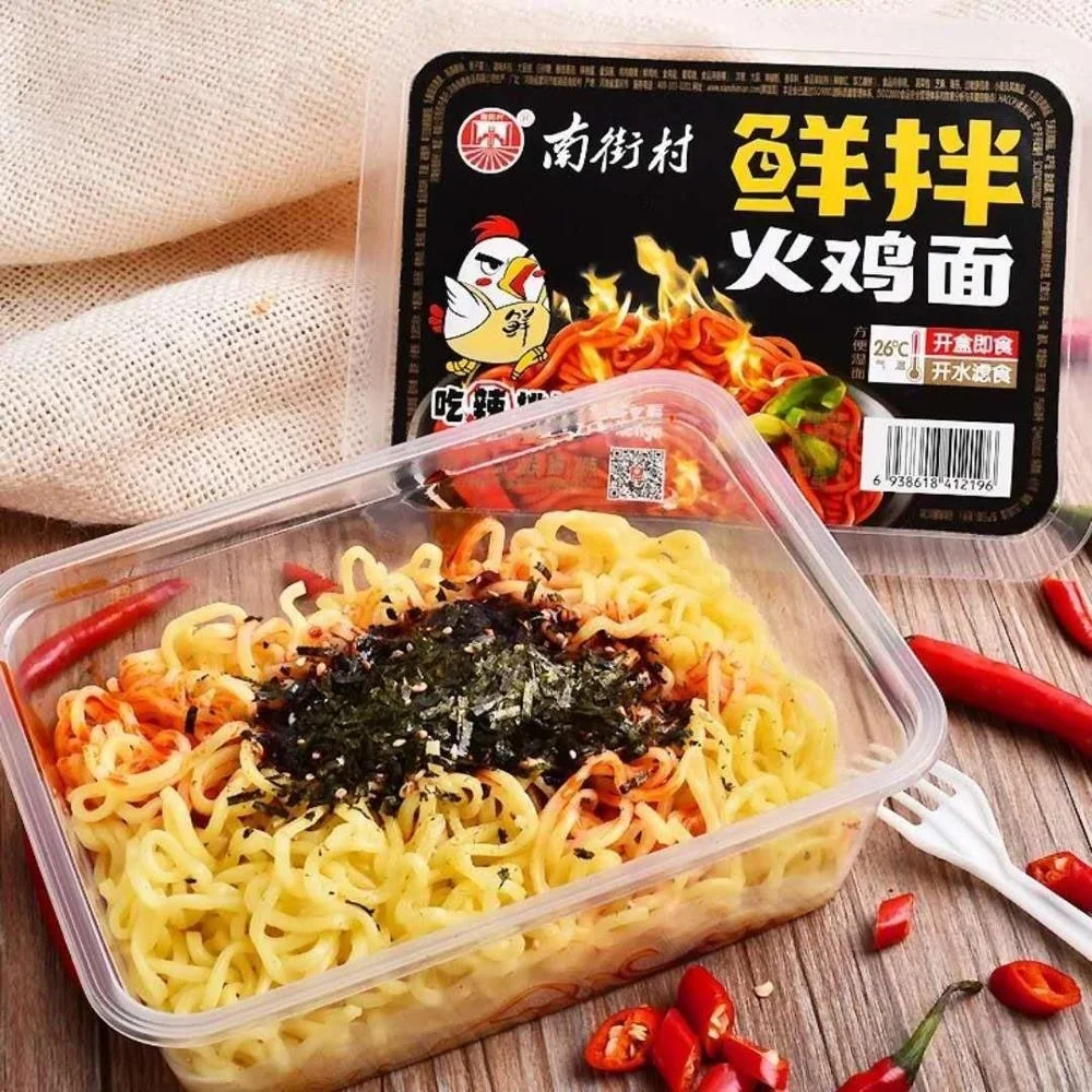 Здоровая свежая мгновенная лапша с вкусом индейки Китайская Корейская Горячая