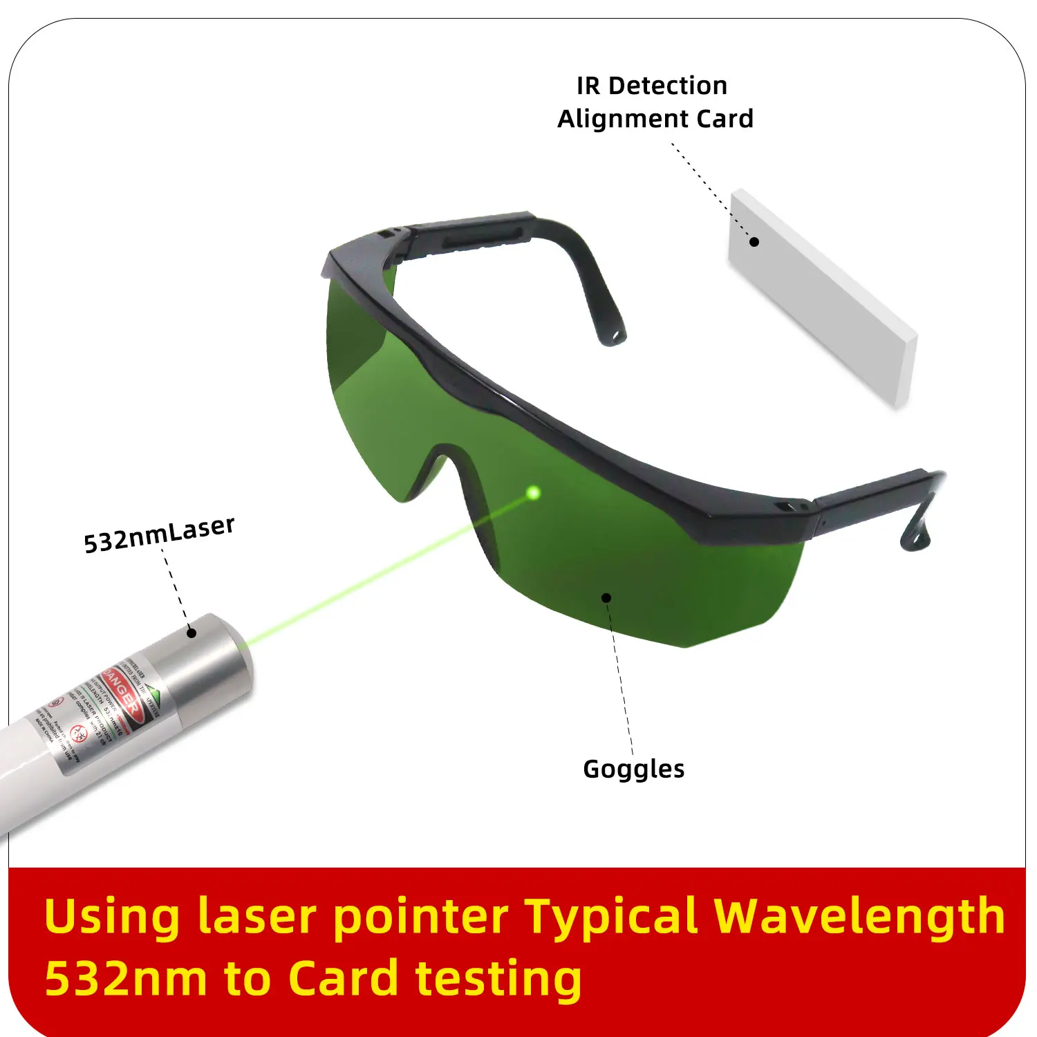 EN207 Z87 590 690nm Ipl Beauty Welding Laser Safety Goggles Protective Hair Removal 1064 Fashion UV400 Laser Safety Glasses