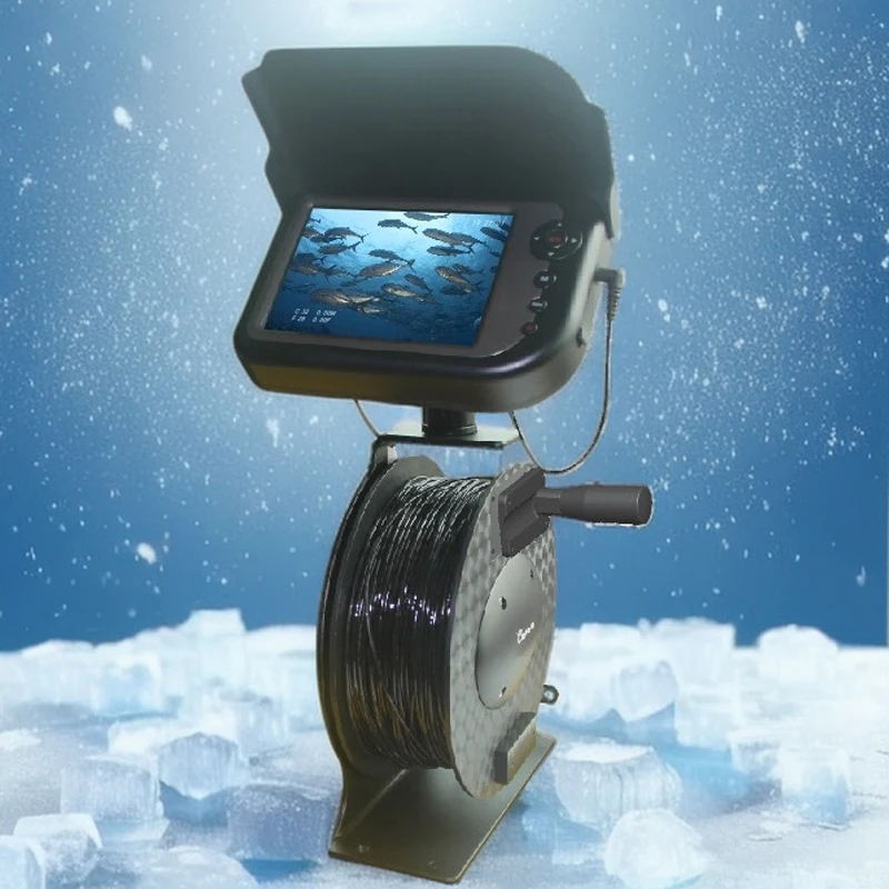 Fishing gear wholesale 100m deep sea ocean video monitor 5 inch underwater camera for fishing
