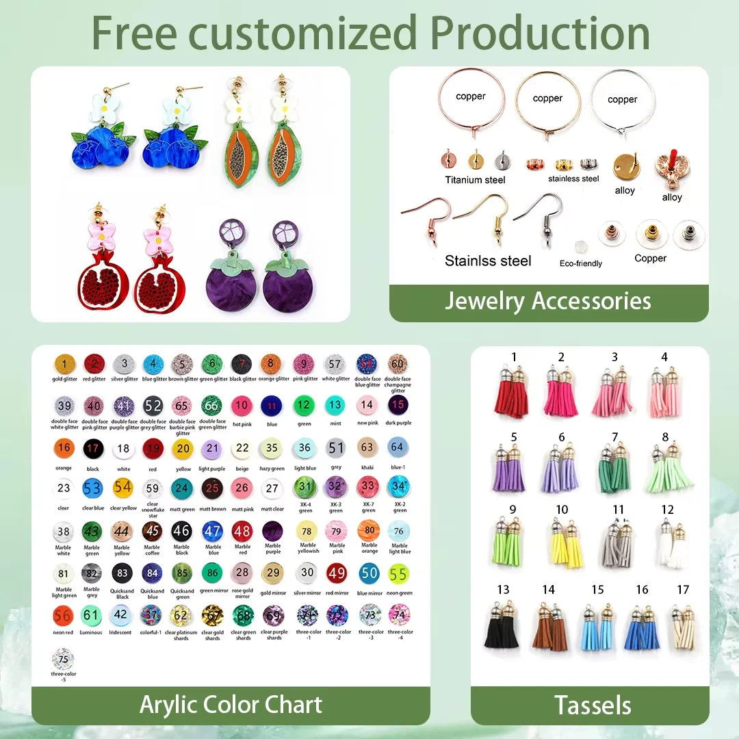 ERS732ER1549 Acrylic Earrings Cute Gingerbread House Christmas Theme Drop Mouse Design Fine Trendy New Product Women