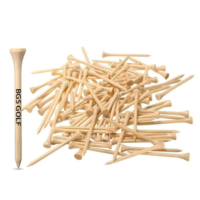 Custom Package Personalized Printed Logo Wooden Driver 2 3/4inch Direction Gift Set Golf Tees