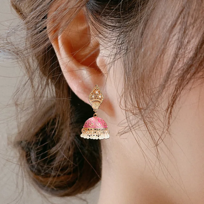 Fashion Bells Pear Indian Earrings Ethnic Style  Women Earing Jumka Jewelry