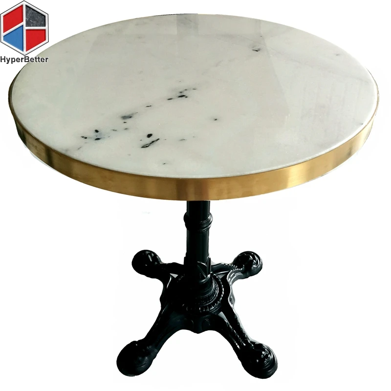 Random match coffee table with marble top for coffee table and restaurant