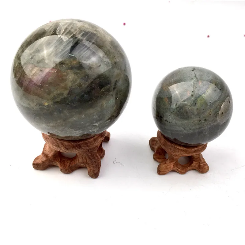 Labradorite Sphere Labradorite Natural Crystal Big Size Labradorite Quartz Stone Blue Aura Fengshui Crystal Sphere Crystal Craft