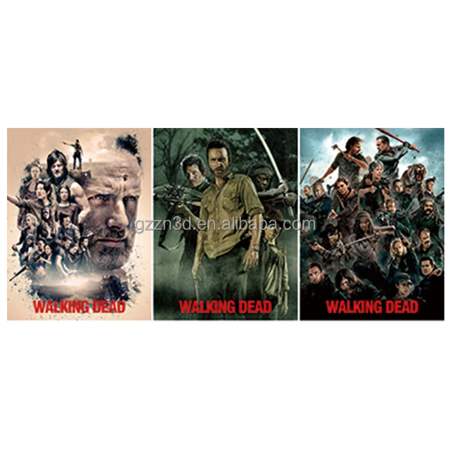 In stock lenticular poster anime lenticular 3d advertising poster