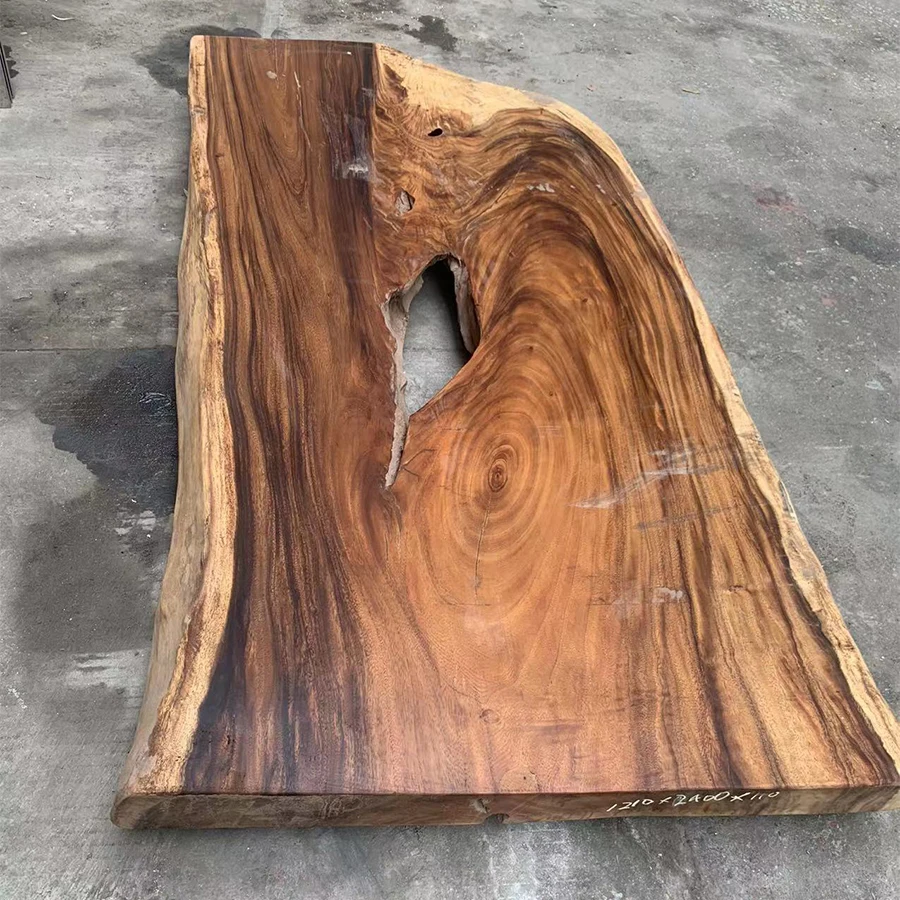 South America walnut top live edge wood slab solid walnut wood slab for office restaurant