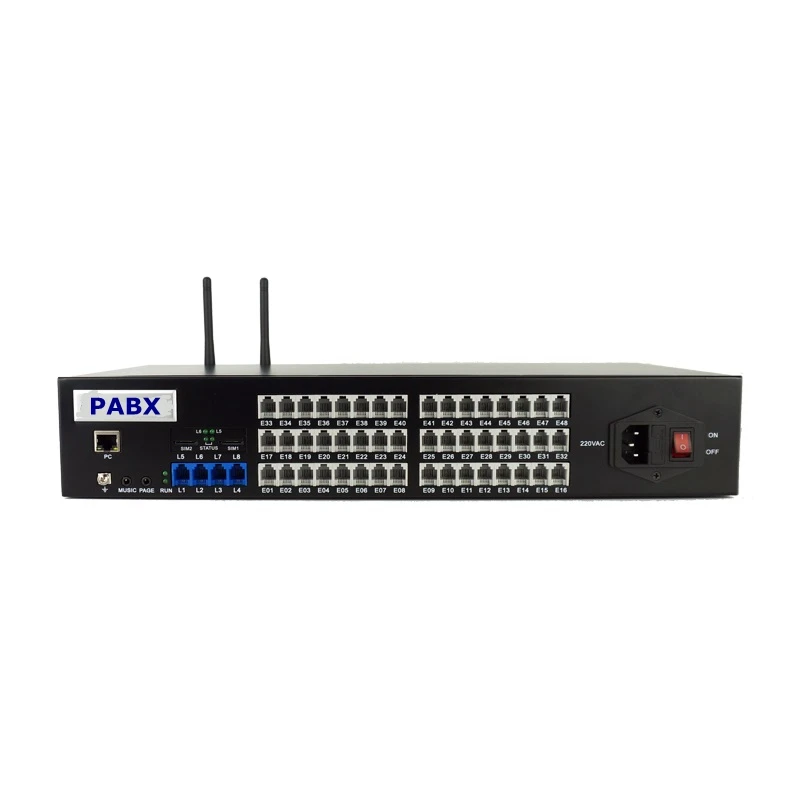 GSM Wireless PBX / PABX Phone System / 16 Extensions GSM PABX Telephone Exchange TP848 416 with 2 SIM Slots