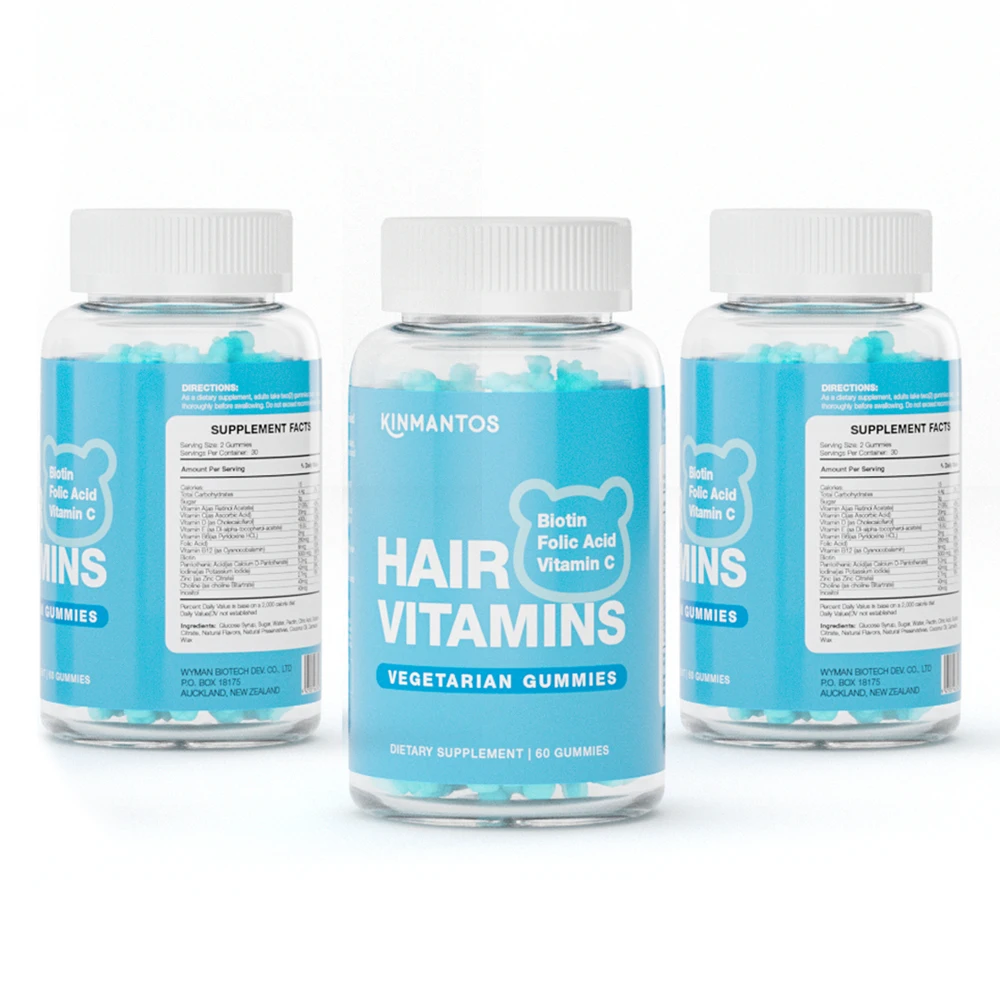 Promotes Hair Growth Biotin Gummy GMP Approved Health Bear Gummies