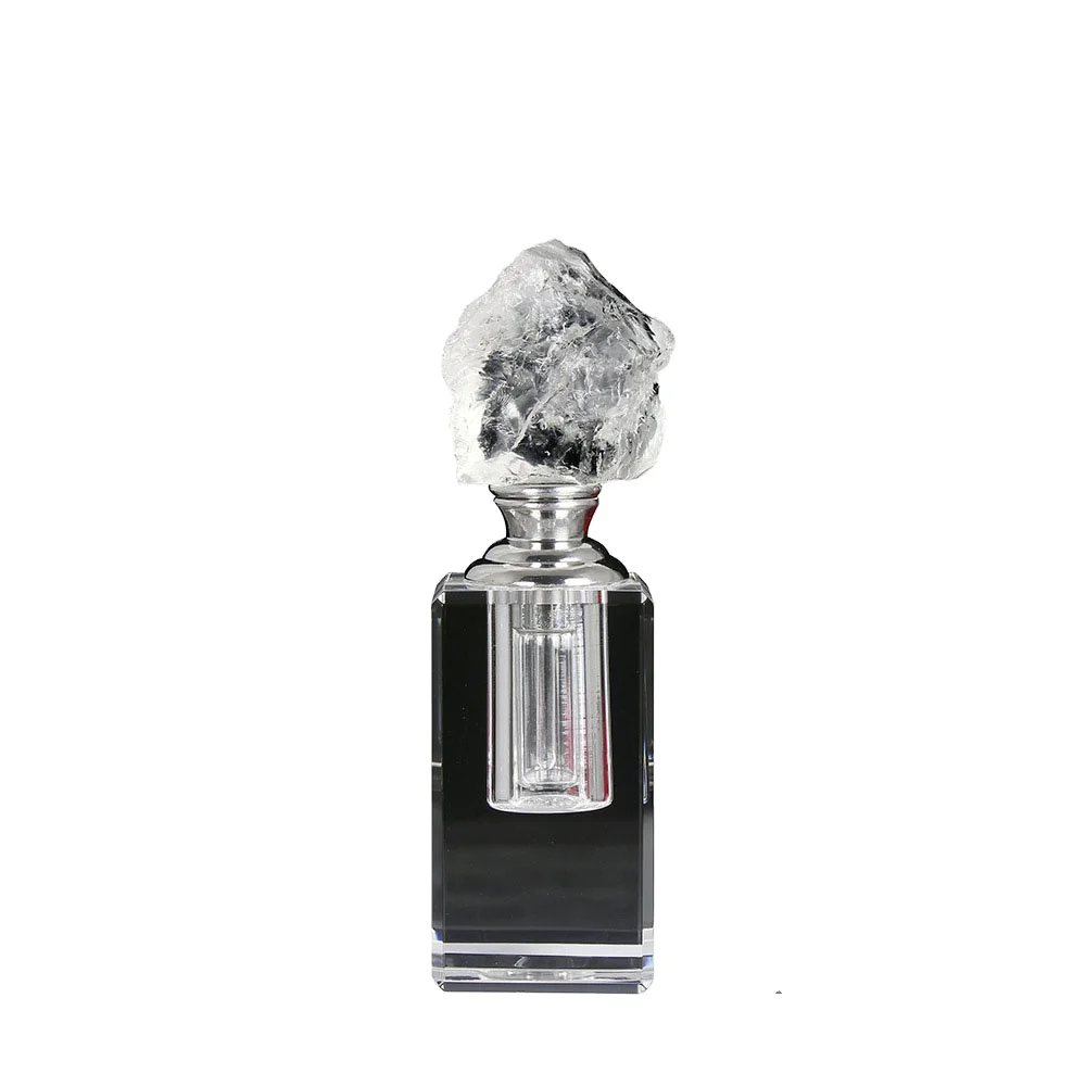 3ml white  natural agate lid essential oil crystal  perfume bottle