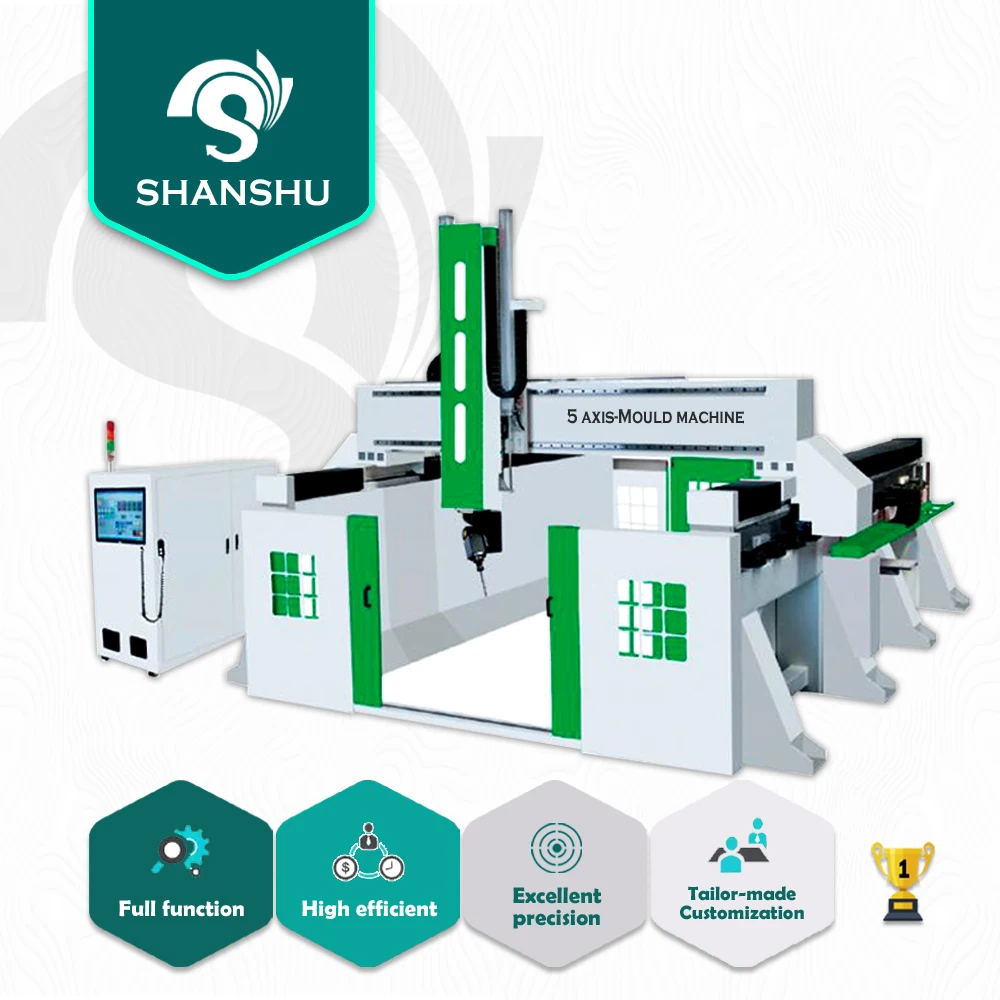 High machining accuracy 3d spindle cnc carving machine cnc router machine 5 axis cnc milling machine for foam