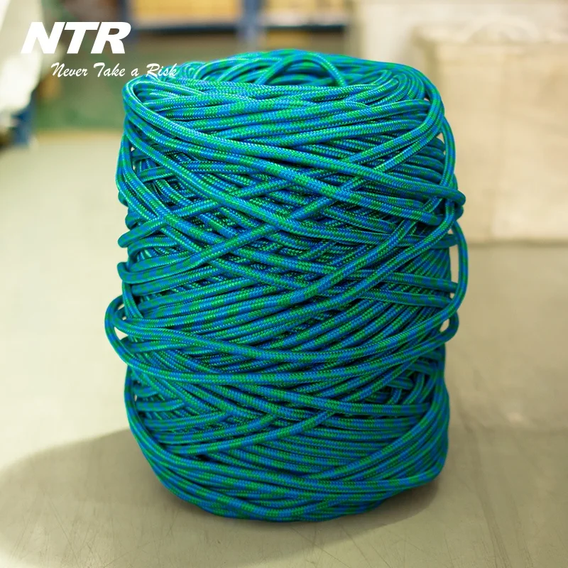 Customized braid rope Multi color 3-20mm pp rope fire escape safety rappelling nylon polyester rope