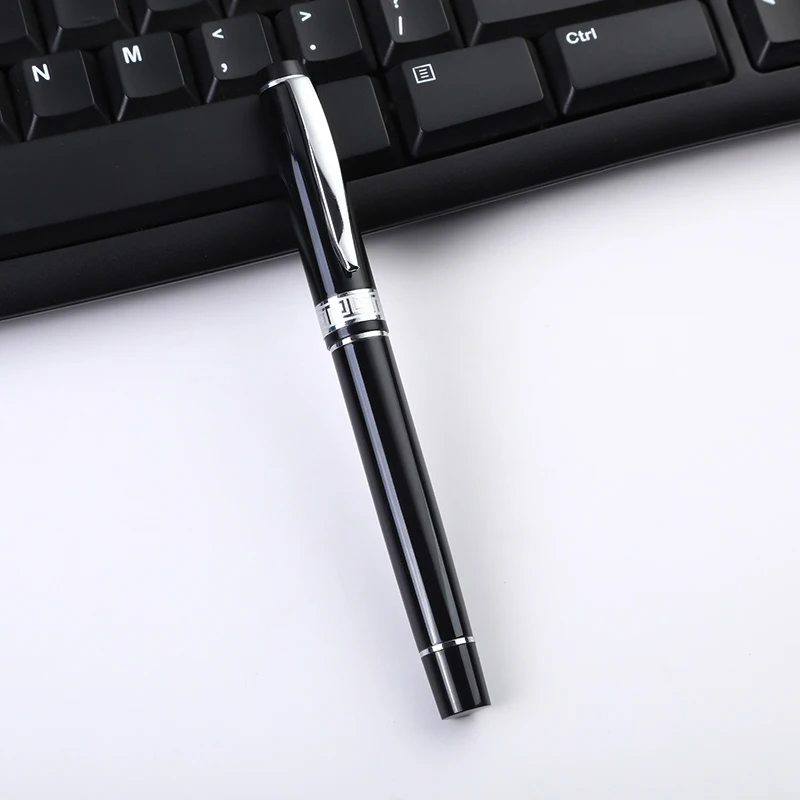 Wholesale Advertising Luxury Pen Gift Black Engraved Calligraphy Signature Ballpoint Pen Custom Logo