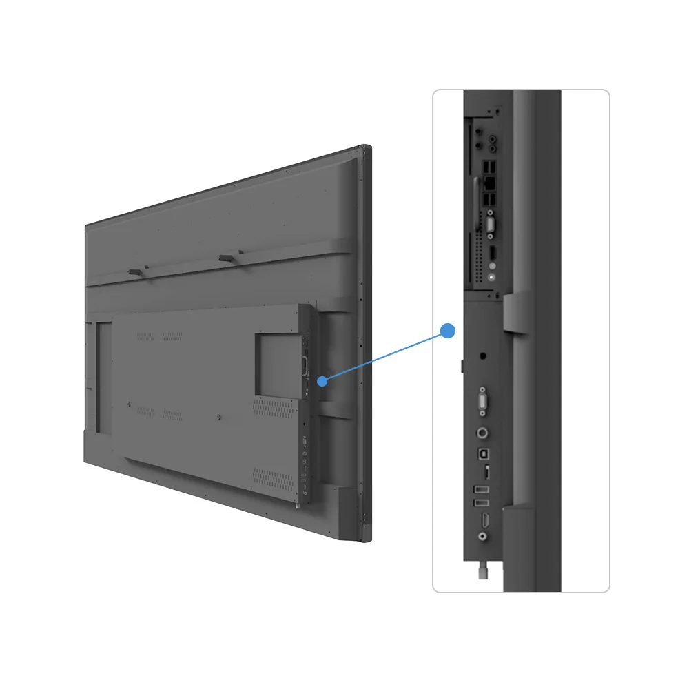 55 65 75 86 Inch Infrared Touch 4K Display Smart Whiteboard All In One Dual System Interactive Electronic Board