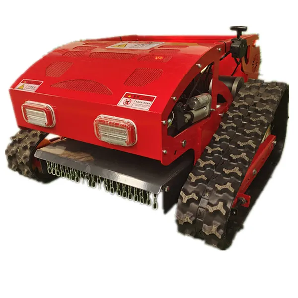 Powered by Gasoline Engine 16HP 22HP Professional Robotic 0 Turn ATV Lawn Mower Engineering Rubber Crawler Remote Control Mowers