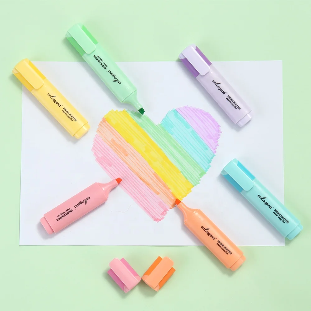 School & Office Bliss: Classic Style Highlighter Pens in Exclusive Stationery Set