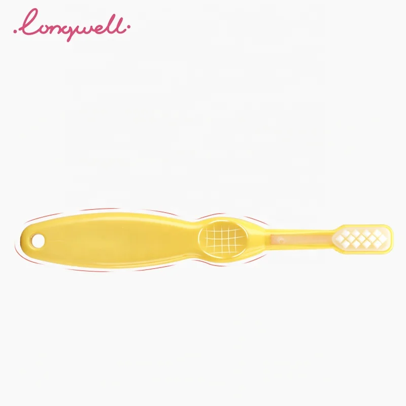 
Ningbo Longwell Infant Teething TPE Oral Care Teeth Cleaning PP 360 Degree Toothbrush Handle Soft Brush Baby Toothbrush Training 