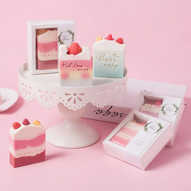 Private label  Organic natural Cold Processed soap cleansing skin whitening soap Christmas gift bodi soap