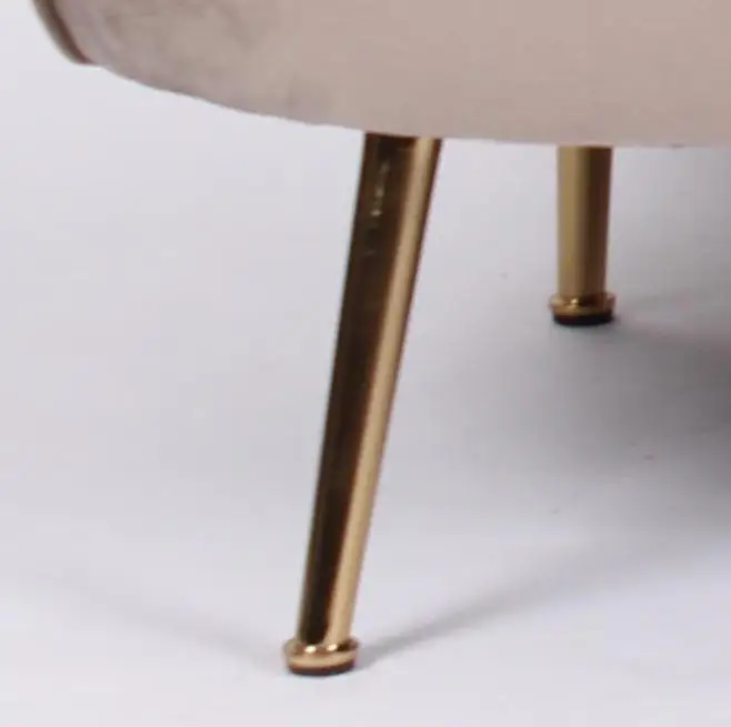 French Luxury Home Furniture Gold Metal Legs Two Seats Sofa Lounge Velvet Fabric Sofa