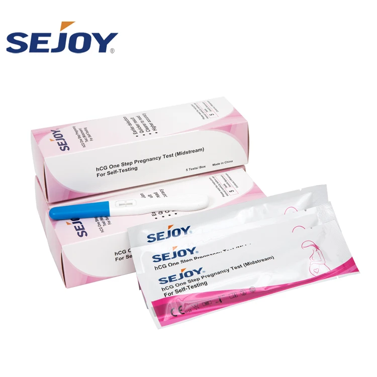 Sejoy Wholesale One Step HCG Test Strip Manufacturers Pregnancy Test Kit Cassette Midstream