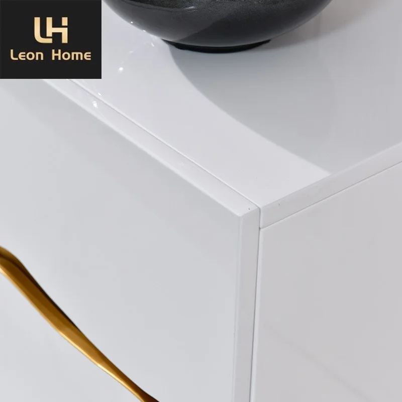 Modern Design Luxury Living Room Wooden White Sideboard Cabinet