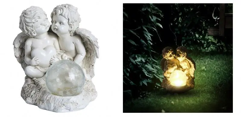 
Angel Lamps Outdoor Garden Led Our Angels Guardians Statues Figurine Light Solar Custom Resin Wholesale Polyresin Miniature 