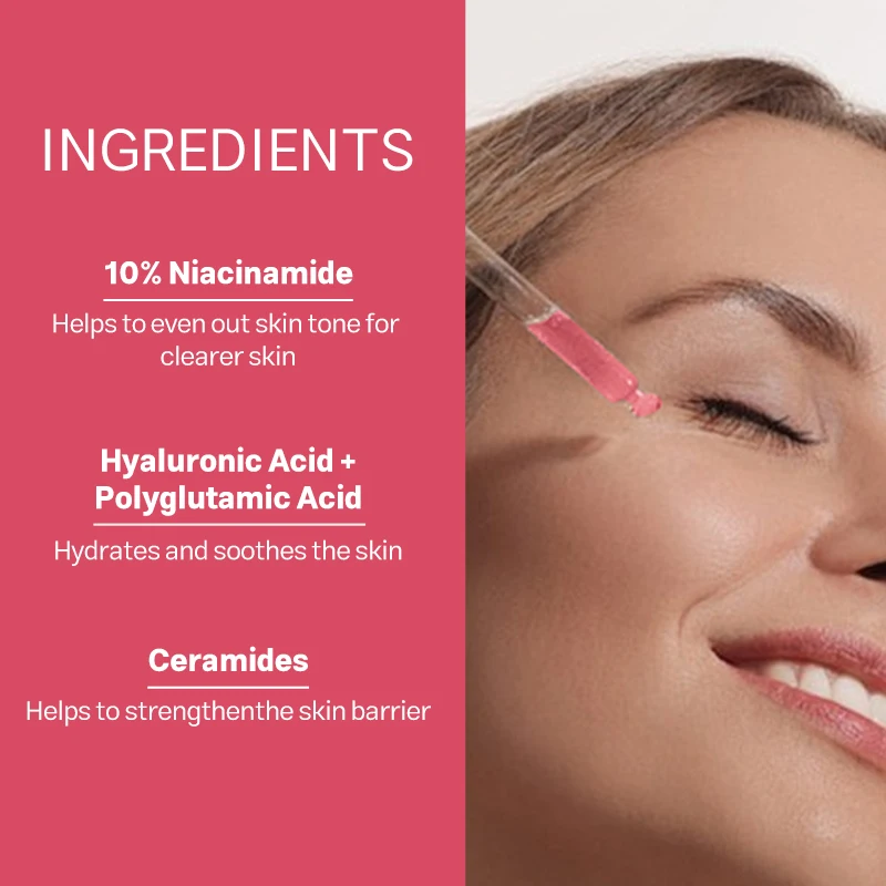 Custom Private Label 10% Niacinamide 4% Tranexamic Acid Serum Ceramide Hyaluronic Acid Vitamin B12 Korean Skincare Products