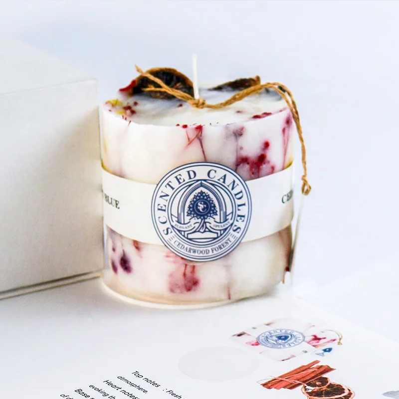 H23 Craft Beeswax Jar Candle Gift Set Premium Pillar and Coconut Shape Cotton Wick for Meditation Wedding Bars Use