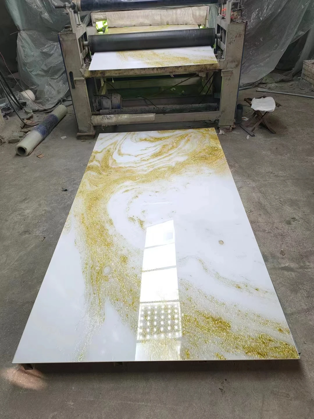 hot sale uv pvc marble plastic sheet pvc faux marble panel for wall decoration