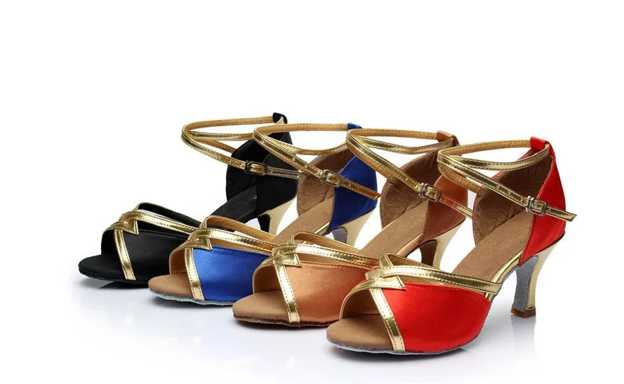 Женские туфли для латиноамериканских танцев, новые Брендовые женские туфли для латиноамериканских бальных танцев, танго, сальсы, каблук около 5 см и 7 см, оптовая продажа