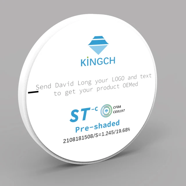 98mm 12mm ZrO2 Dental Lab STC denture teeth Cad Cam Dental zirconium block