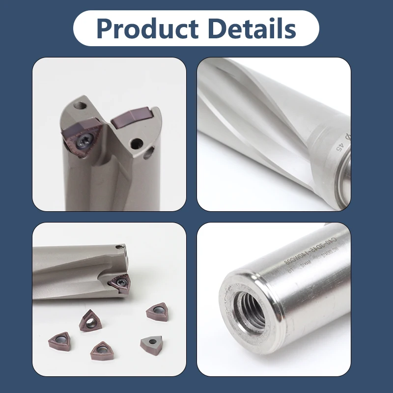 Сверло из нержавеющей стали с ЧПУ, Высококачественная твердосплавная индексируемая U-образная дрель для вставок Wcmx