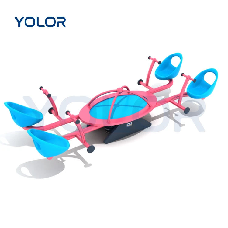 Outdoor Playground Metal Seesaw PE Plastic Seesaw Seat Amusement Equipment children outdoor playground